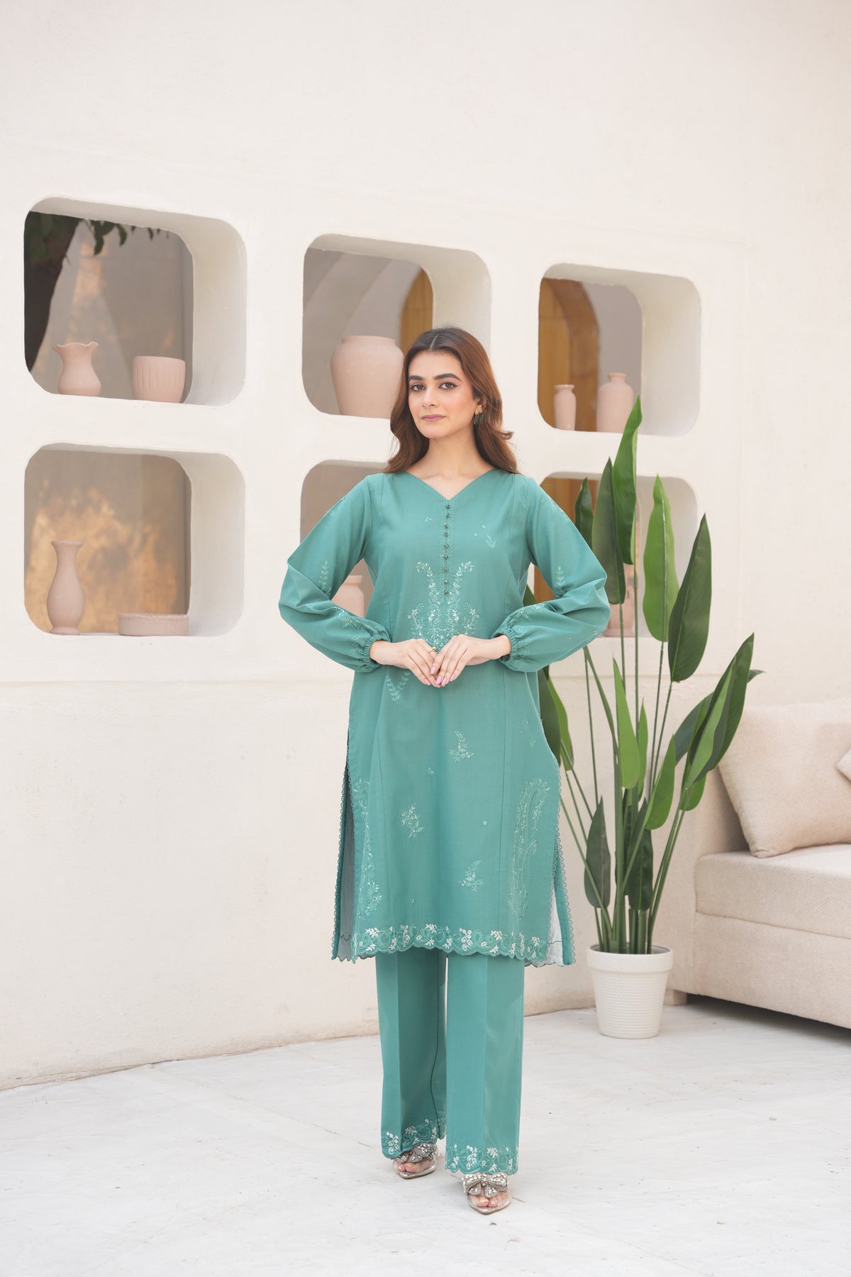 SABA | The Teal Green Two-Piece