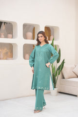SABA | The Teal Green Two-Piece